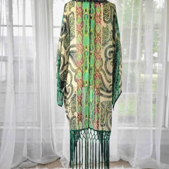 "Entro" women's boho kimono - Picture 3 of 10